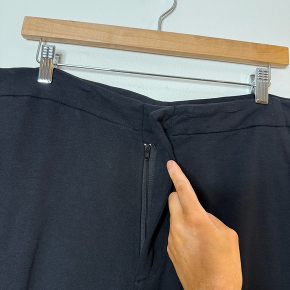 New Jarbo Cotton Lycra Wide Leg Black Pants size XL - Picture 7 of 12